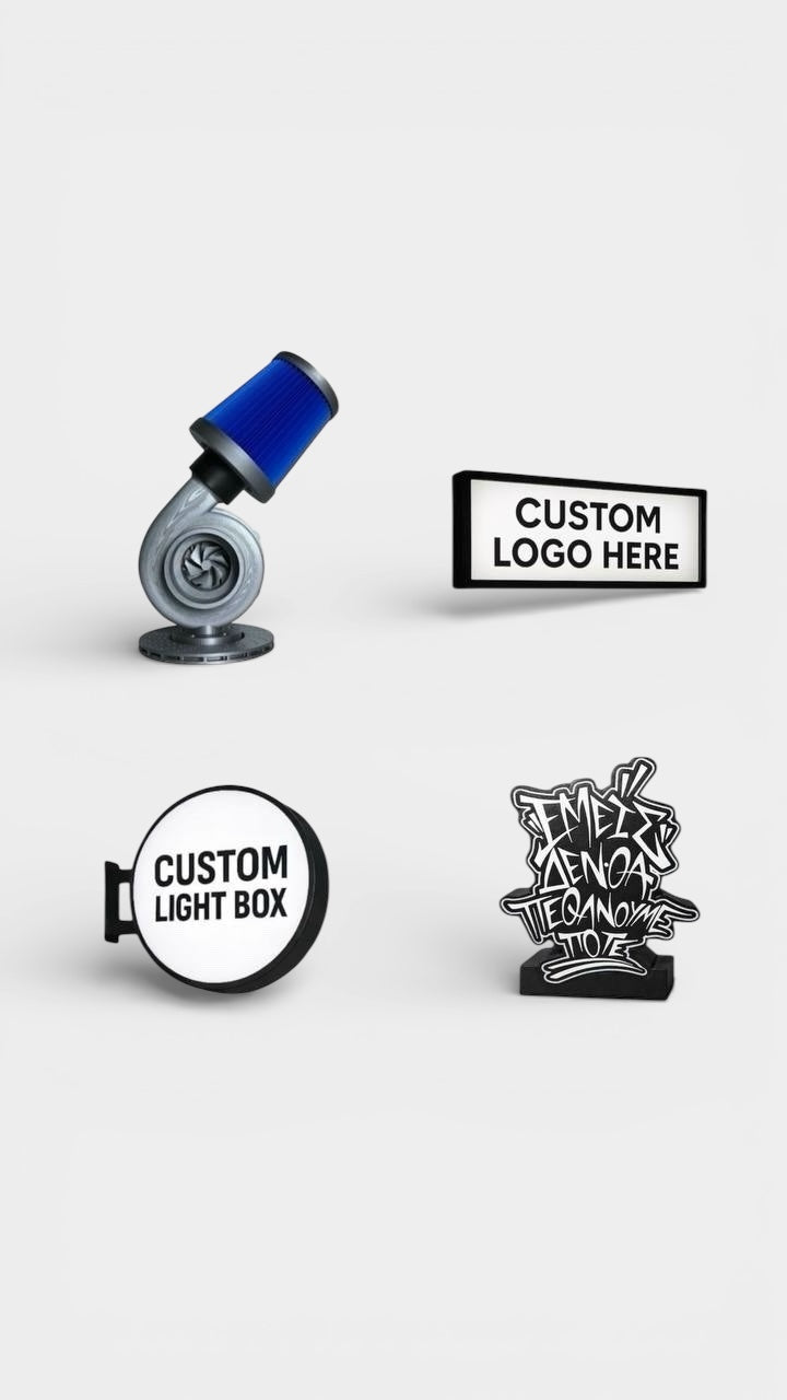 Φωτιστικά & Custom Lightboxes