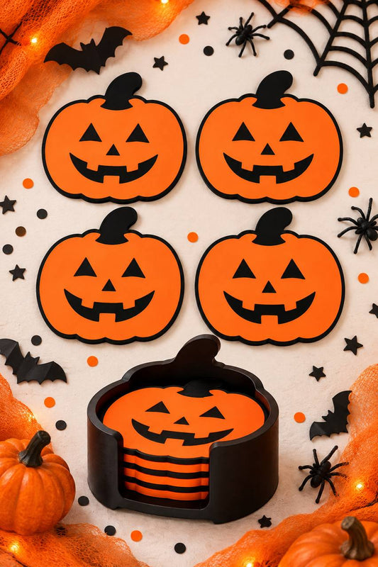 Pumpkin Coasters
